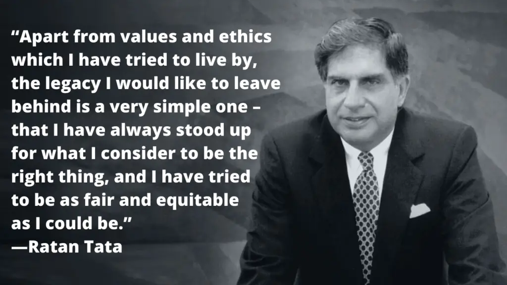Rata Tata Quote on Ethics