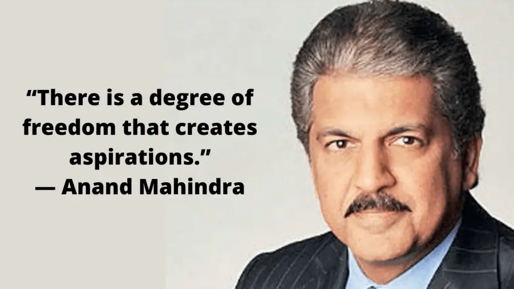 Anand Mahindra Quote on Life