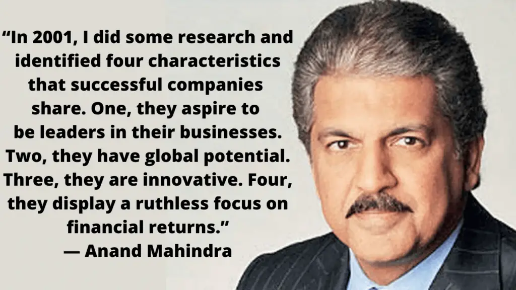 Anand Mahindra Quote on Business