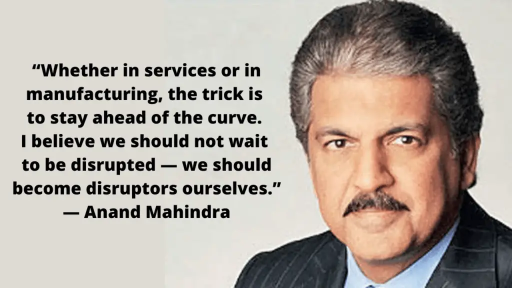 Anand Mahindra Quote on Business