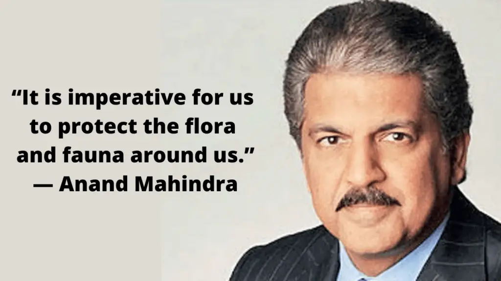 Anand Mahindra Quote on Environment