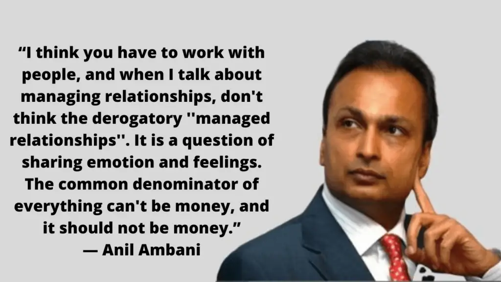 Anil Ambani Quote on Money