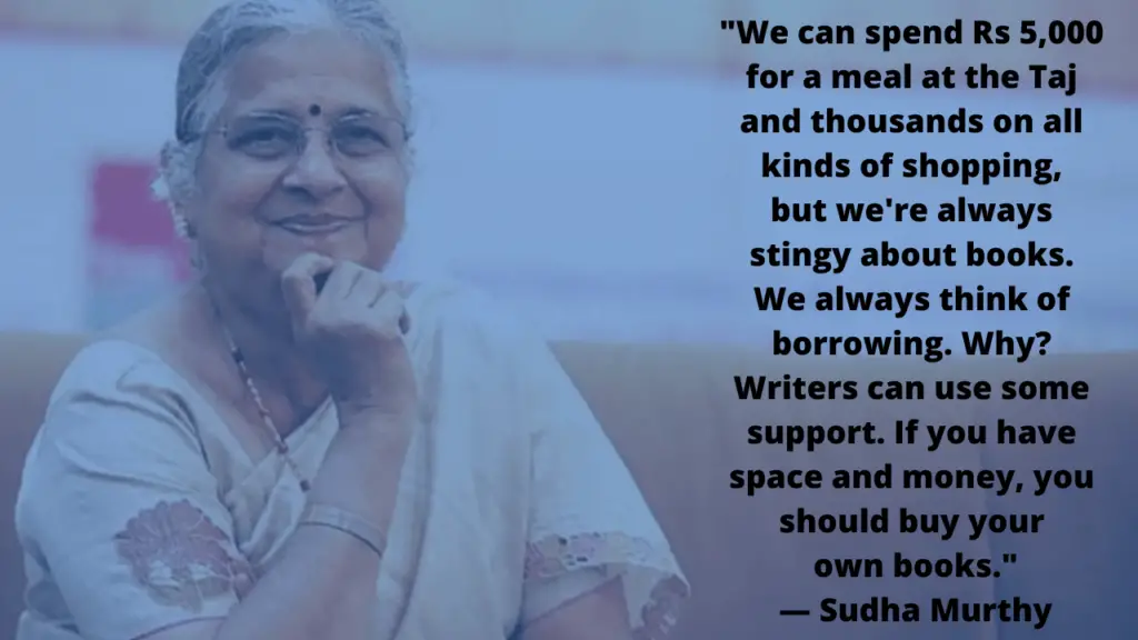 Sudha Murthy Quote on Books