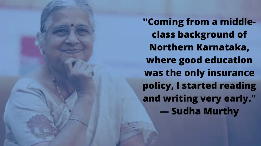 Sudha Murthy Quote on Reading